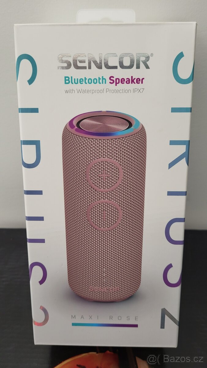 Přenosný reproduktor, výkon 30 W, 5 000mAh, LED, IPX7