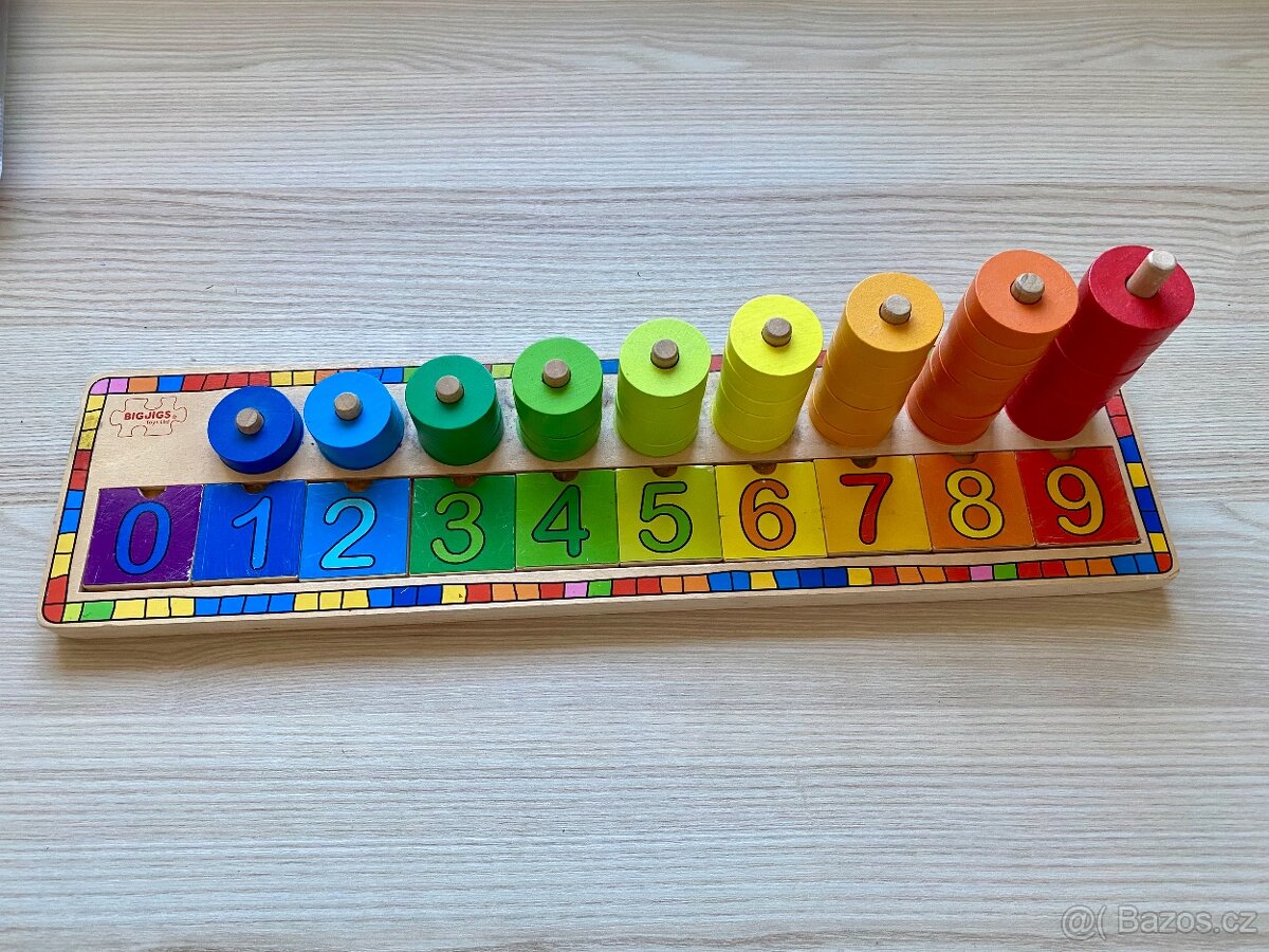 Prodám didaktickou desku s čísly - Bigjigs