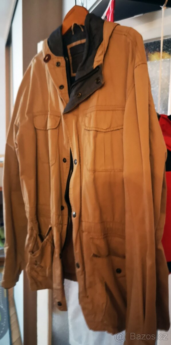 Pánská hnědá bunda - velikost XL - výrobce H&M - zánovní