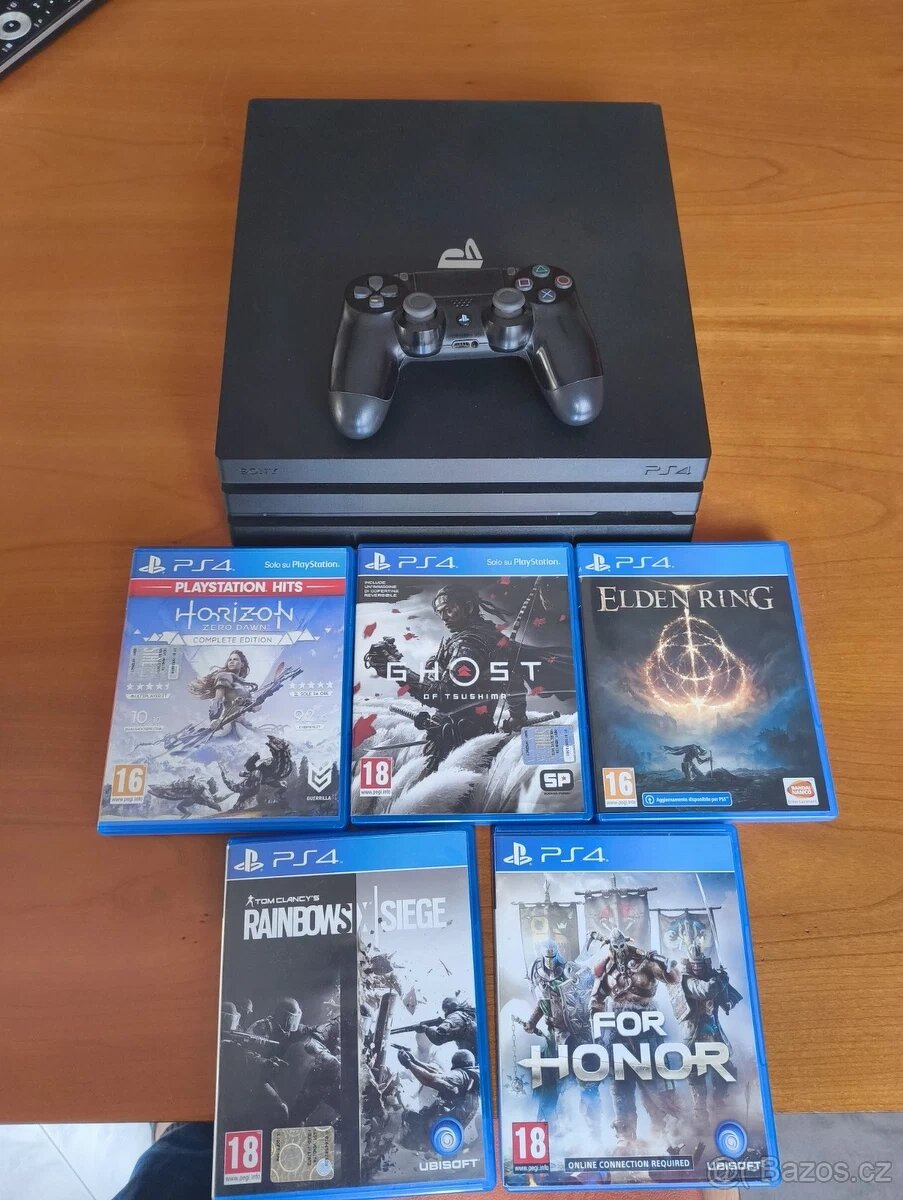 Prodám Ps4 Pro 1TB+5 her