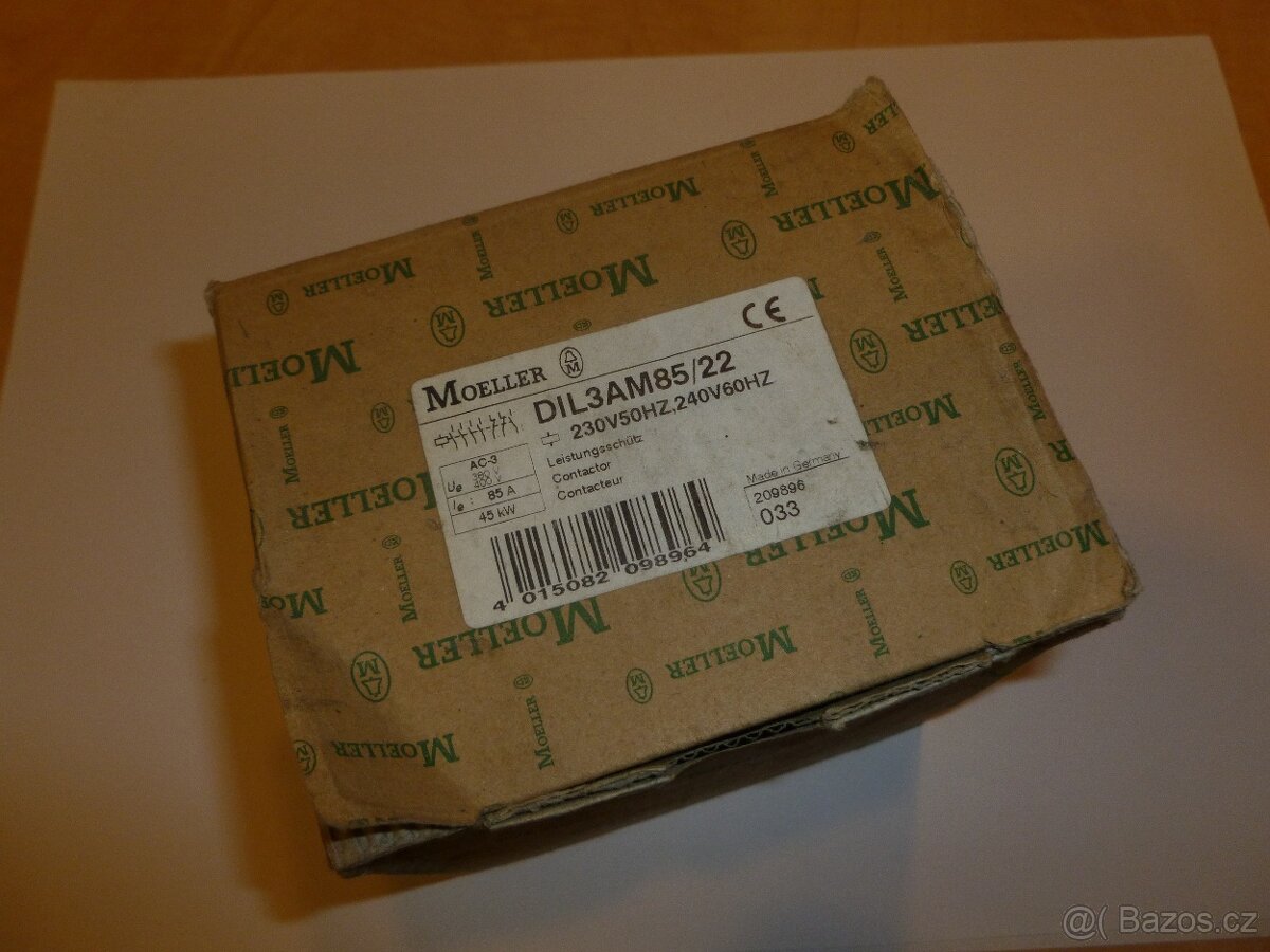 Stykač Moeller DIL3AM85 (230 VAC)