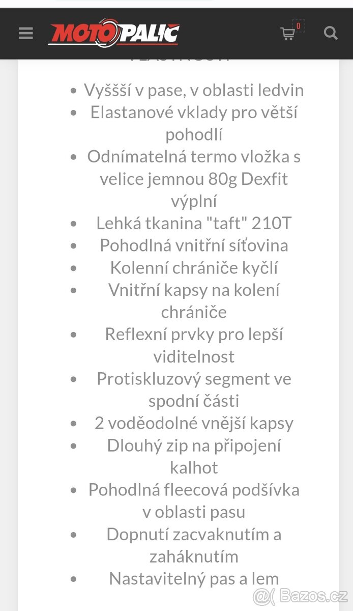 Top motokalhoty Scott, vel.XL