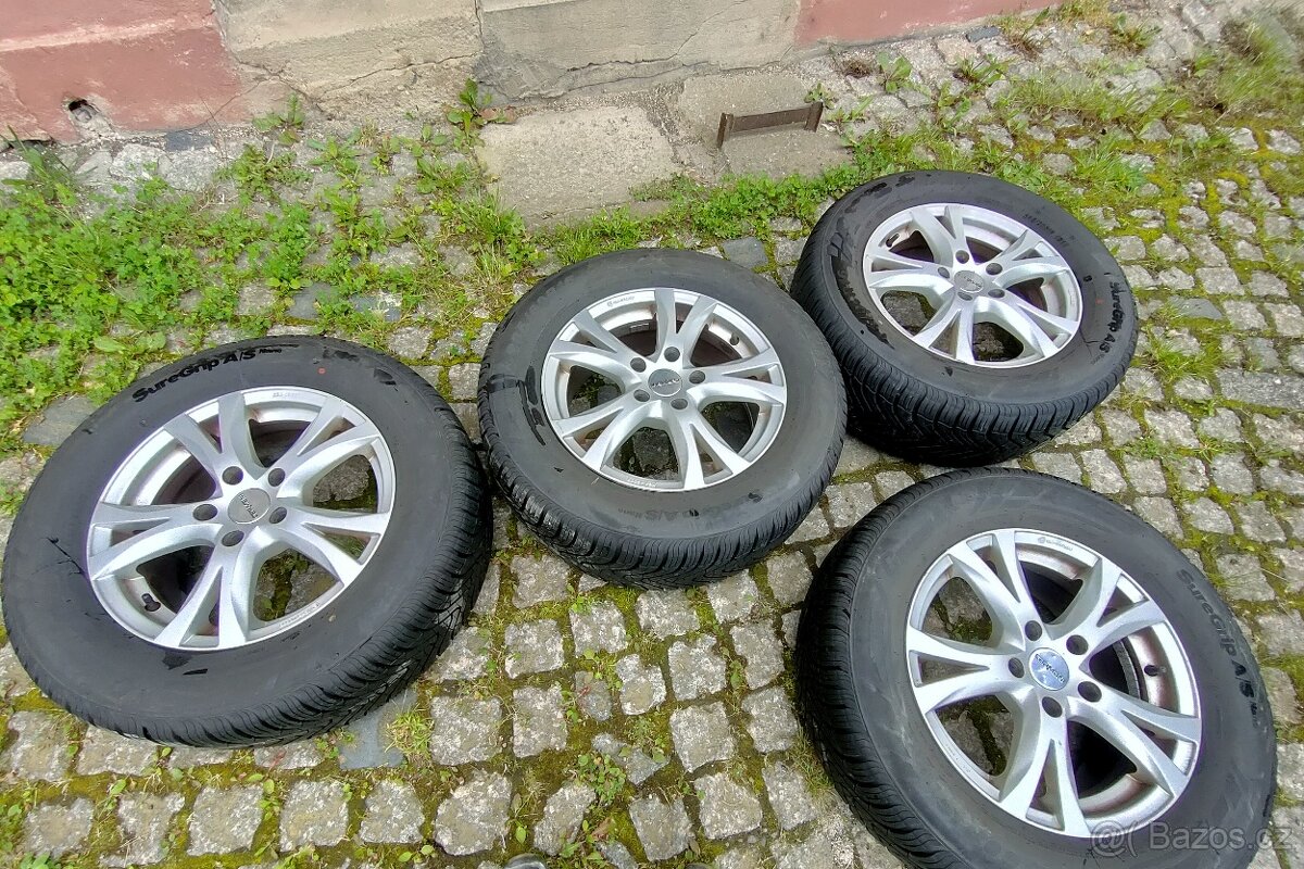 4x al kola  16 + pneu celoroční 235/60 R16