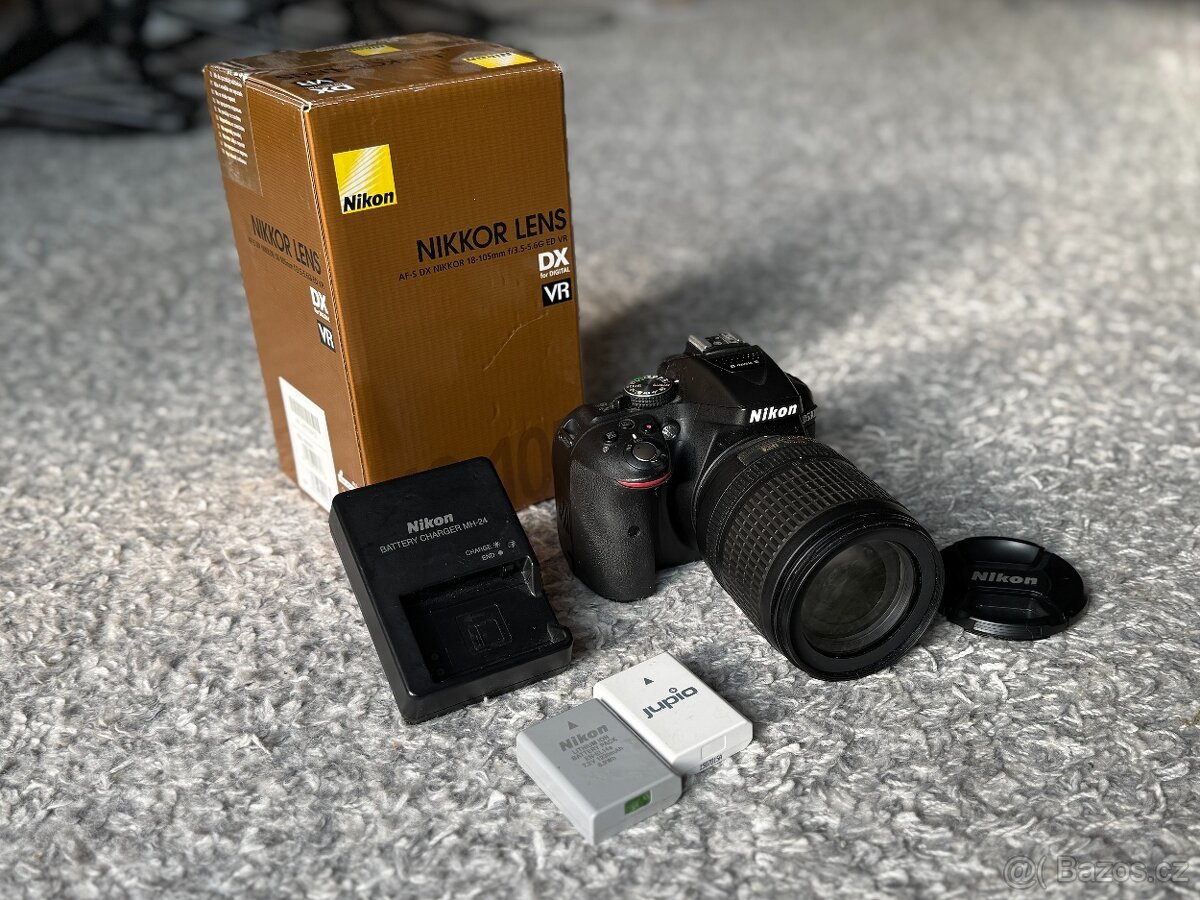 Nikon D5300 + Nikkor 18-105mm AF-S DX f/3.5-5.6G ED VR
