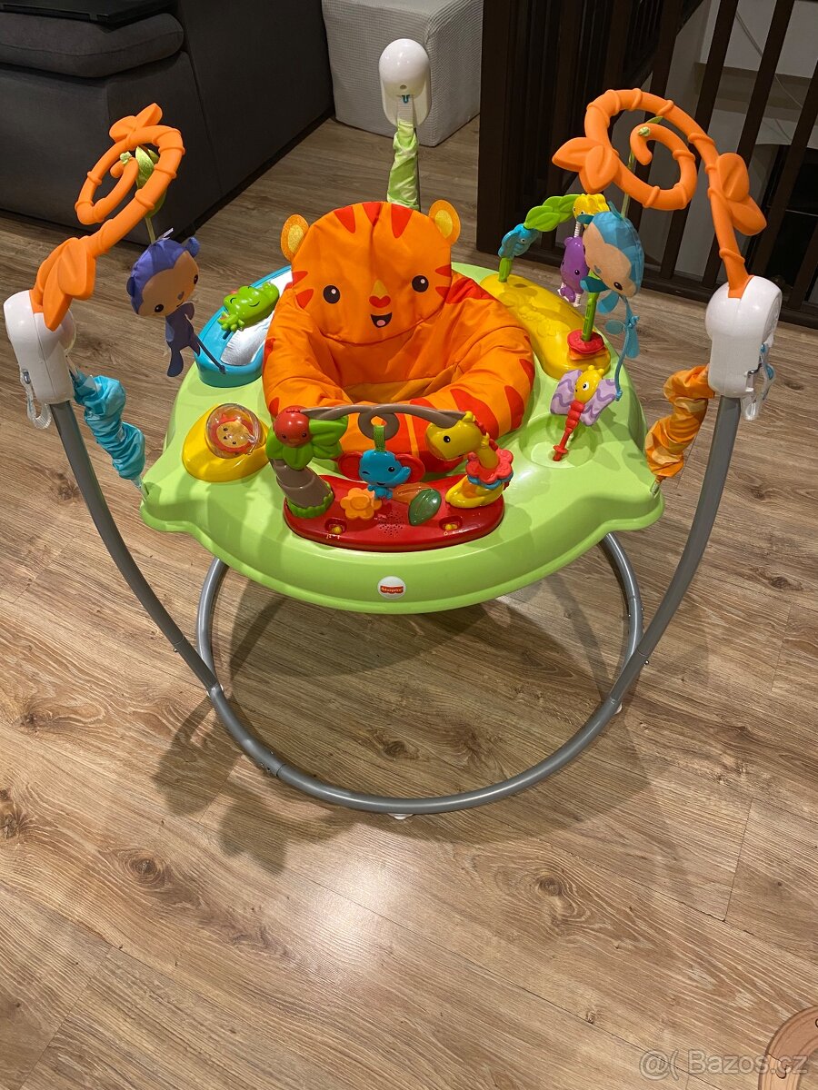 Mattel Fisher-Price Skákadlo hopsadlo Rainforest Jumperoo