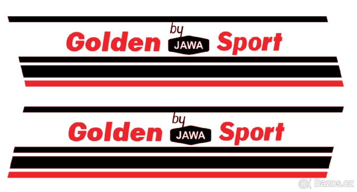 Samolepka Jawa golden sport