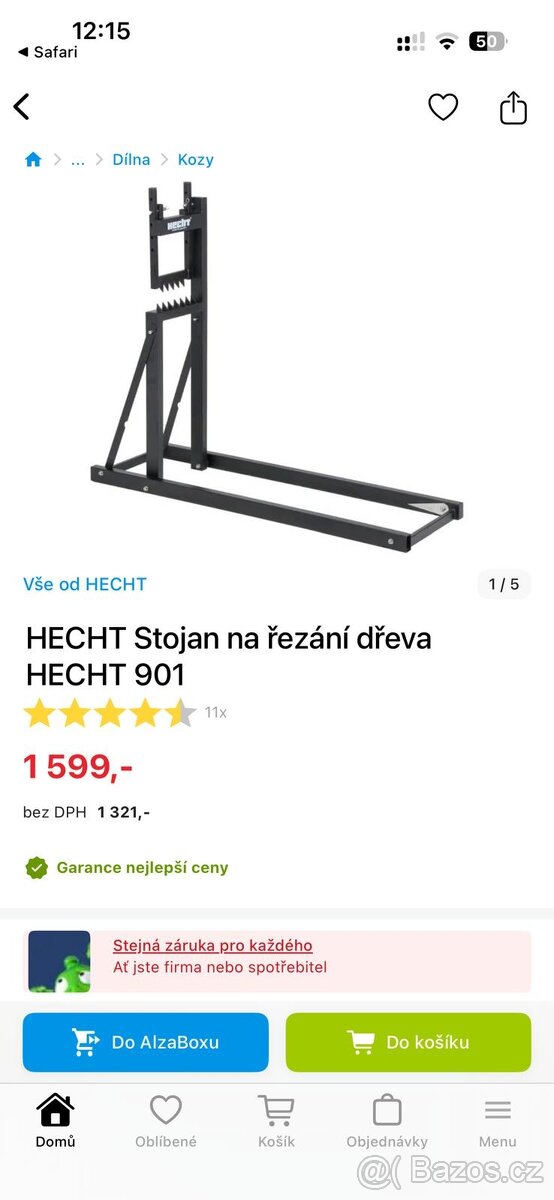 stojan na řezání dřeva, koza