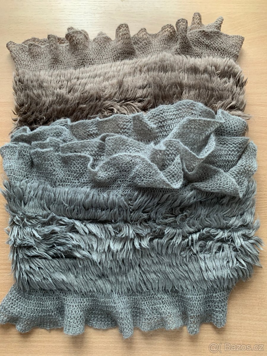 Zimní šály, šátky - různé