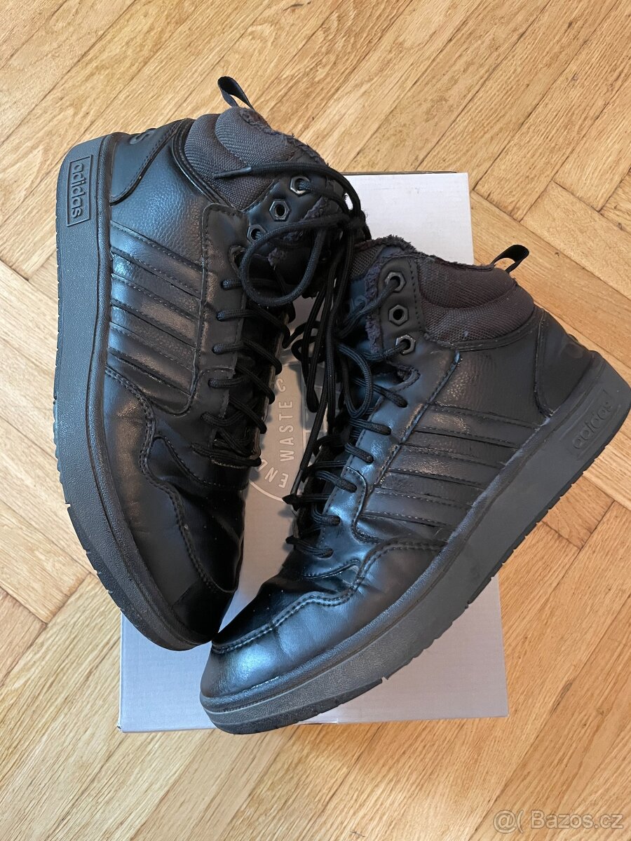 Pánské kotníkové zateplené tenisky Adidas Hoops 3.0 Mid 43