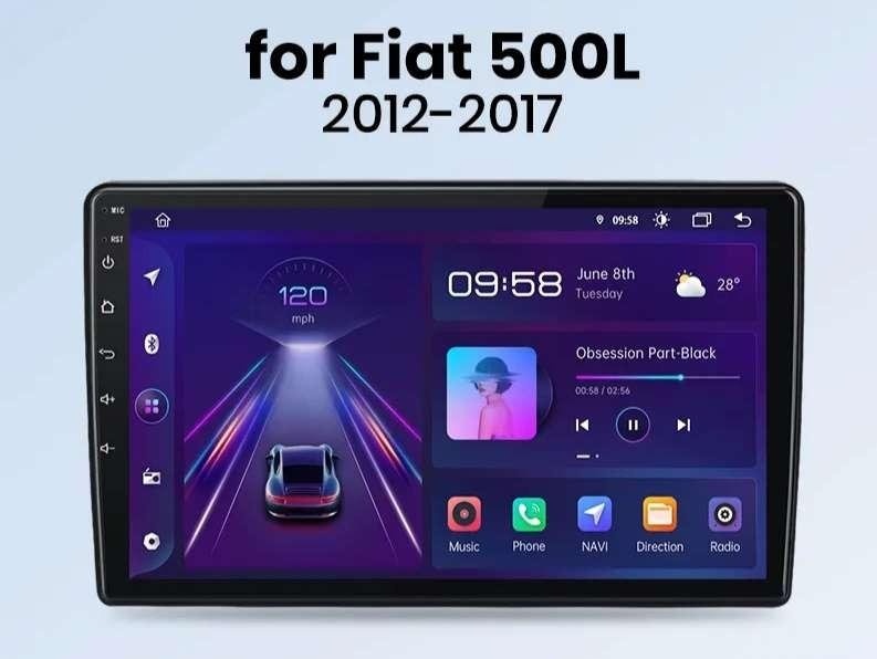 Android autorádio s navi pro FIAT 500L (2012-2017)