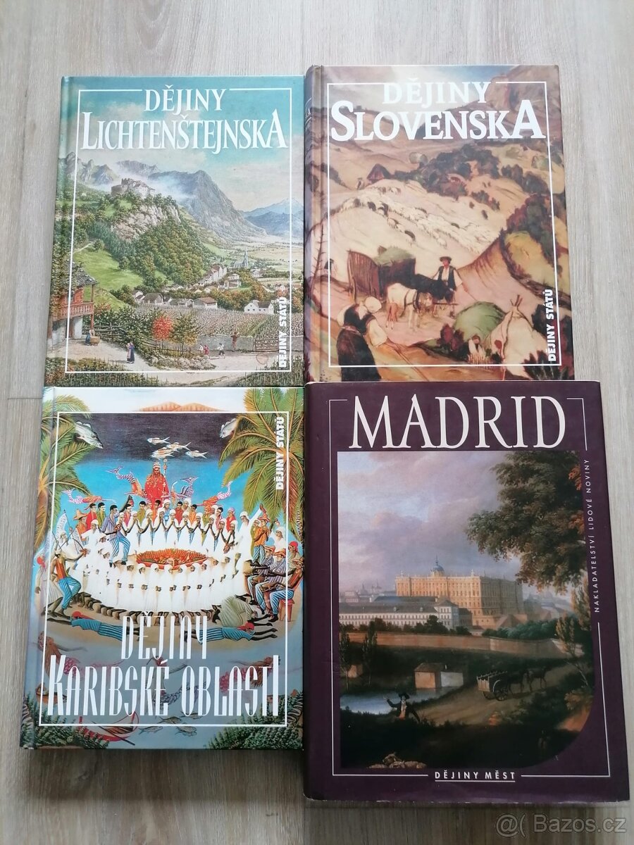4x KNIHA NA TÉMA DĚJINY STÁTŮ / MĚST