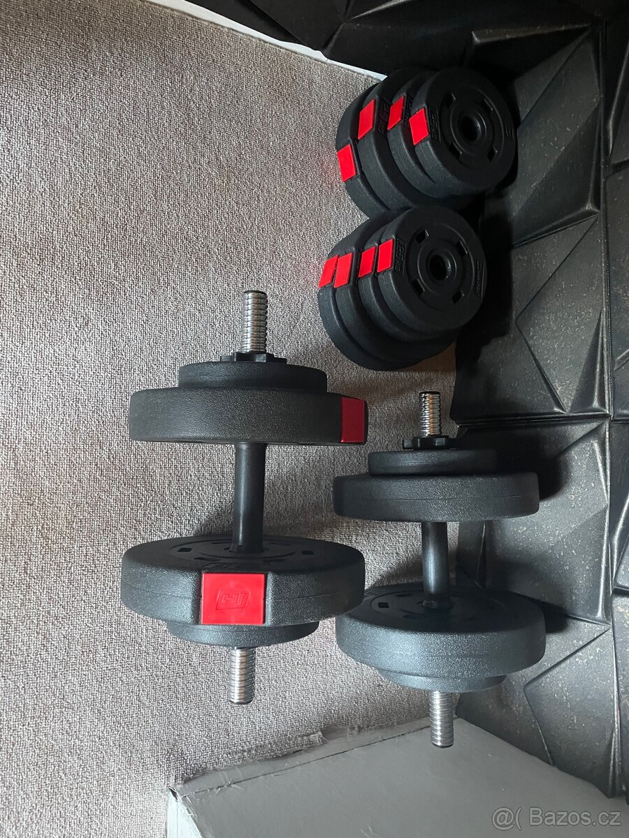 Činky jednoruké 40kg Závaží