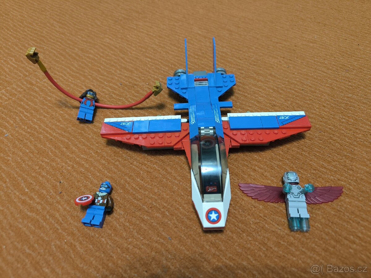 LEGO Marvel 76076 Honička ve stíhačce - Kapitán Amerika