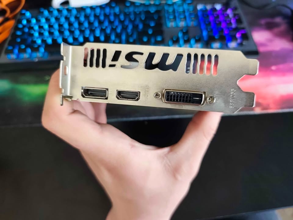 MSI GTX 1050 2GB OC –originálně zaplombovaná