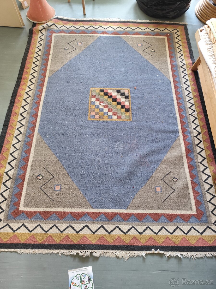 Retro koberec Kelim 225 cm x 175 cm