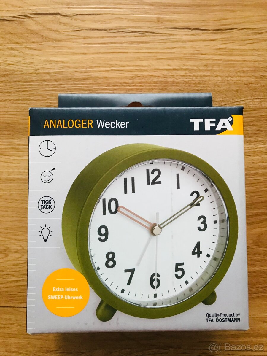 Budík TFA zelený