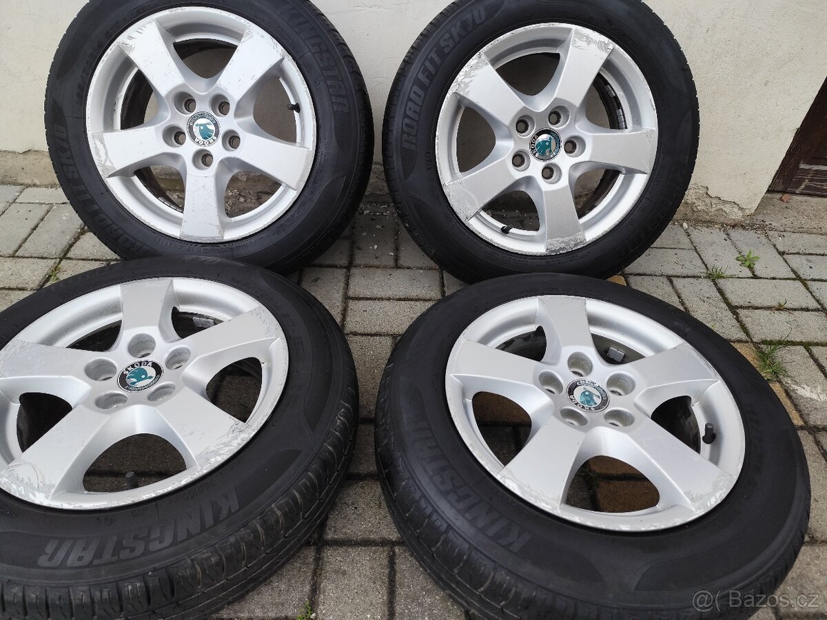 ALU 5x100 r14 ŠKODA + LETNÍ PNEU