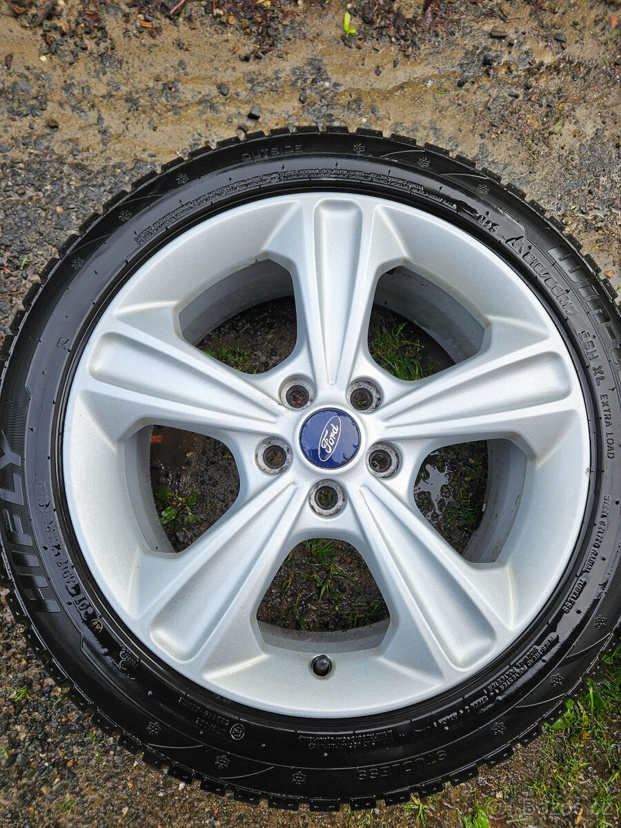 Alu kola Ford 7.5x17" ET 52.5 rozteč děr 5x108 zimní sada