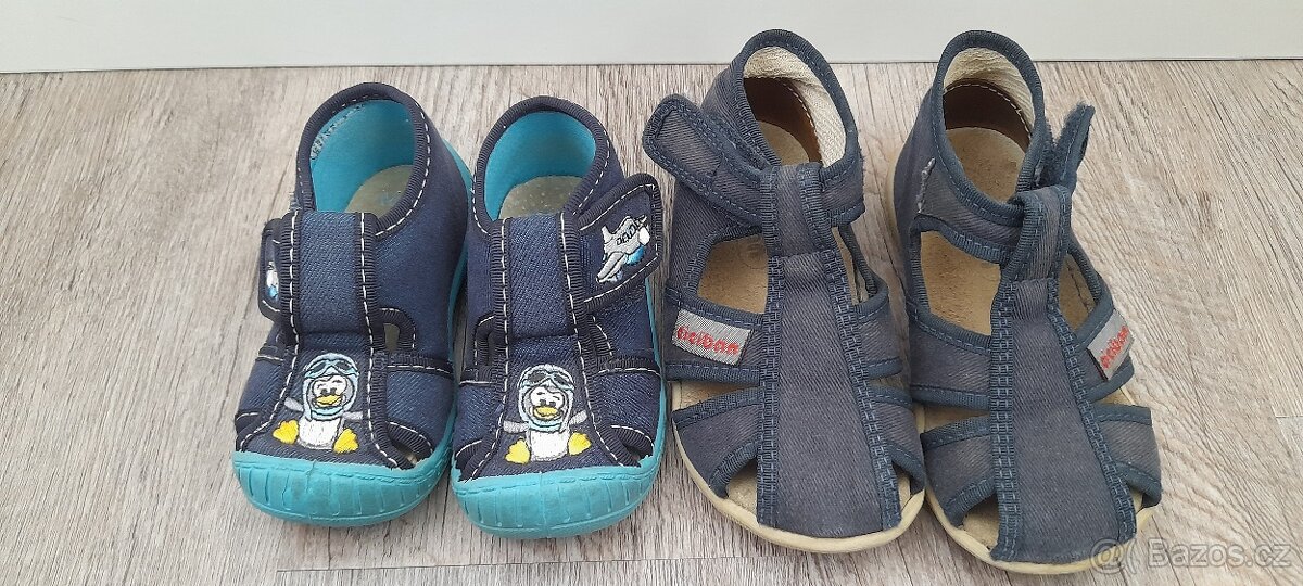 Letni boty detske 20 Bata a 23 Ciciban