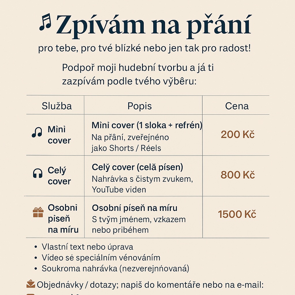 Nabízím songy 🙂