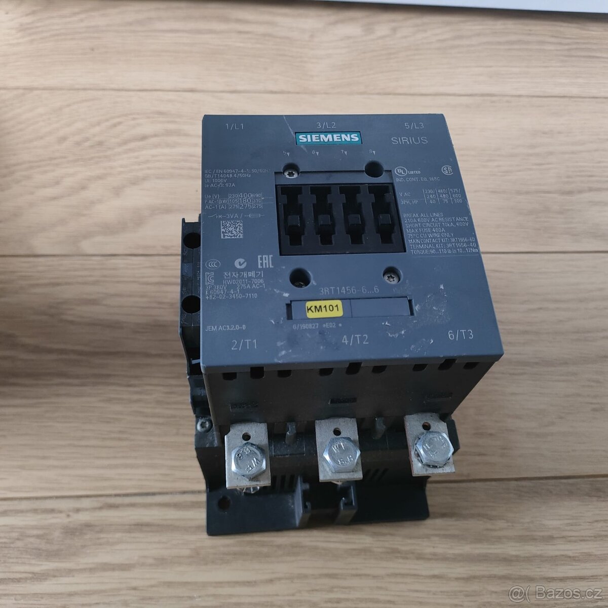 Siemens 3RT1456-6AP36 stykač 3 spínací kontakty 1 ks