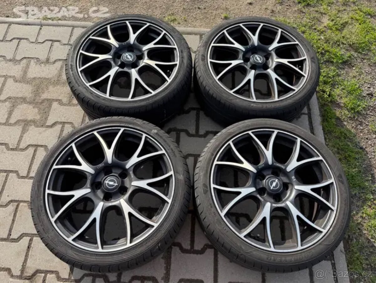 4x al kola 5x105 18 + pneu letní 225/40 R18