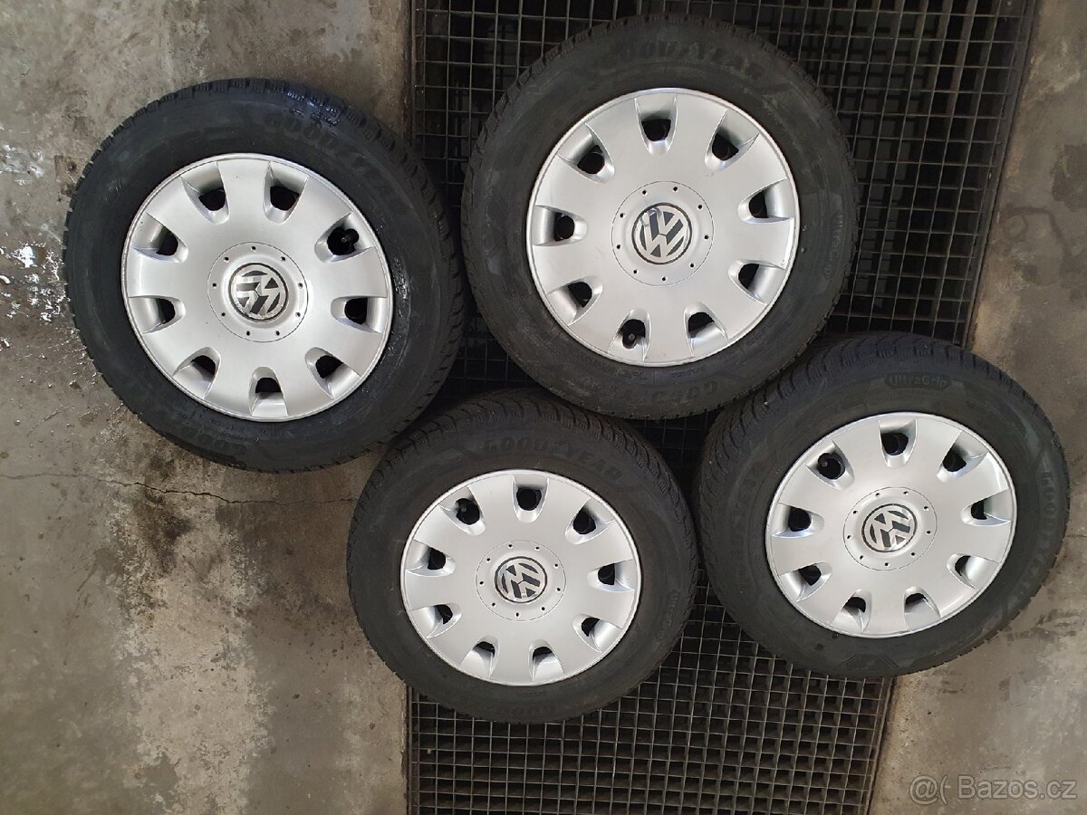 Zimní kompletní kola 5x112 r15 pneu 195/65 r15