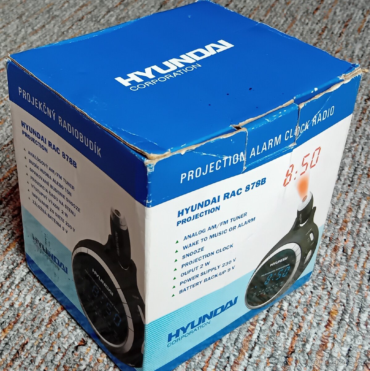 Radiobudík Hyundai RAC 878BG Projection černý