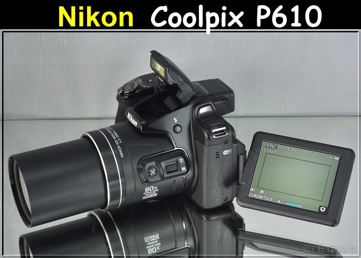 Nikon CoolPix P61060x Op.ZOOMFull HDVWIFIBAG