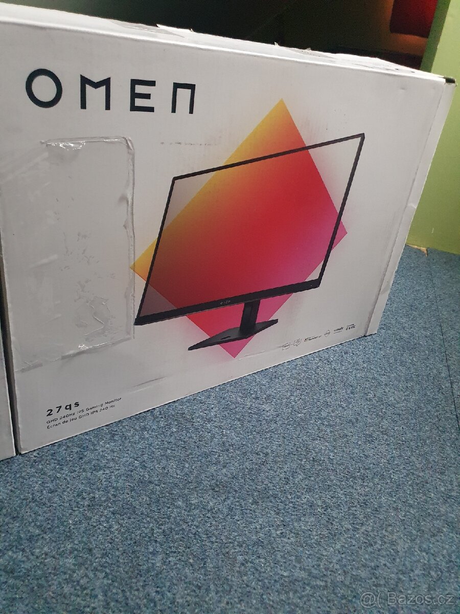 Nový herní Monitor HP OMEN 27qs QHD 2560x1440 240Hz