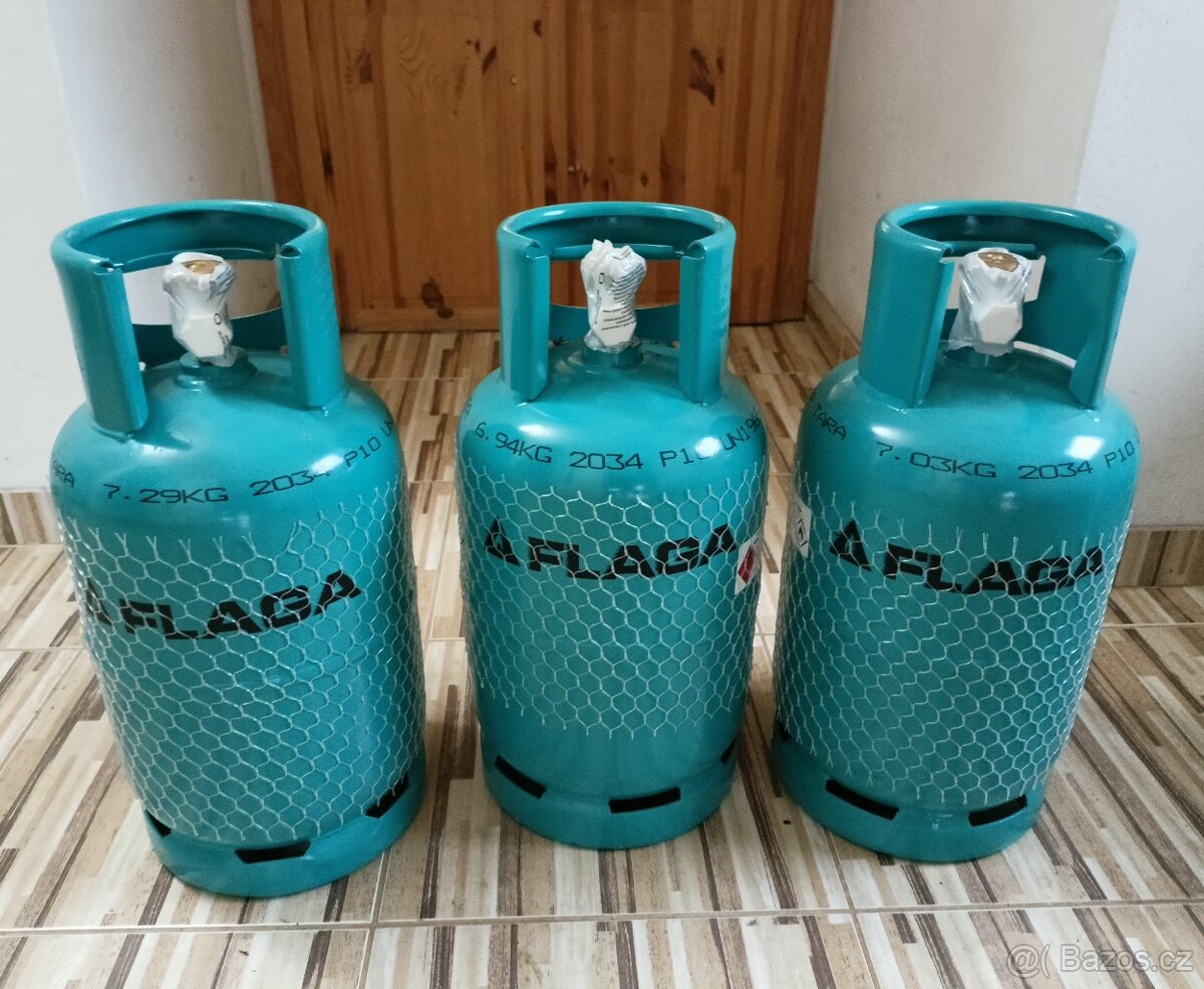 PB láhev - bomba ZAPLOMBOVANÁ 5kg ČISTÝ PROPAN