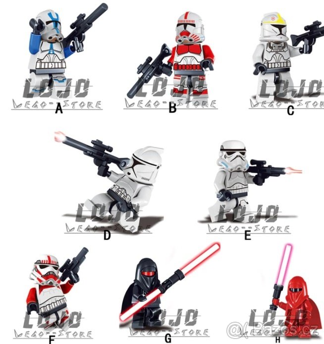 Star Wars figurky k lego stavebnici VI