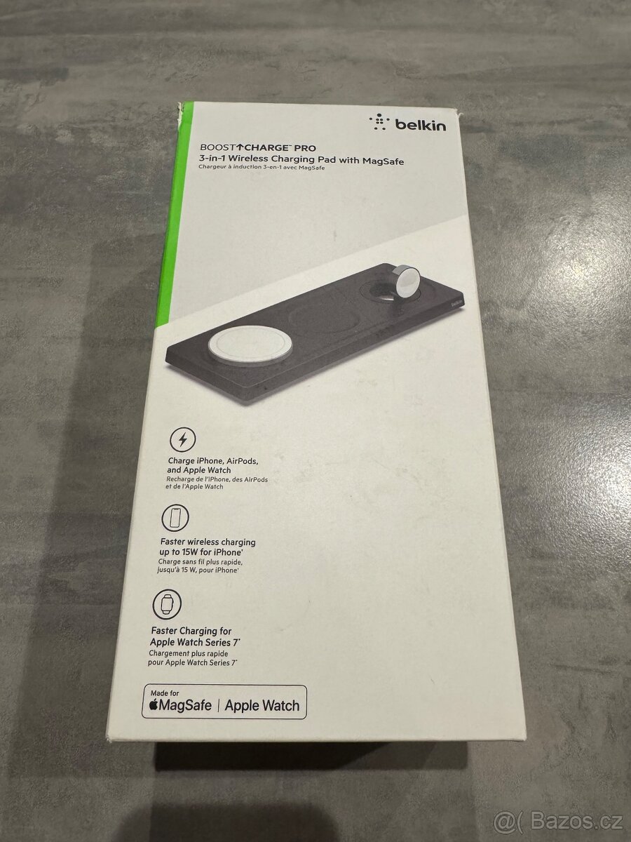 Belkin BOOST CHARGE PRO 3v1 MagSafe nabíječka 15W