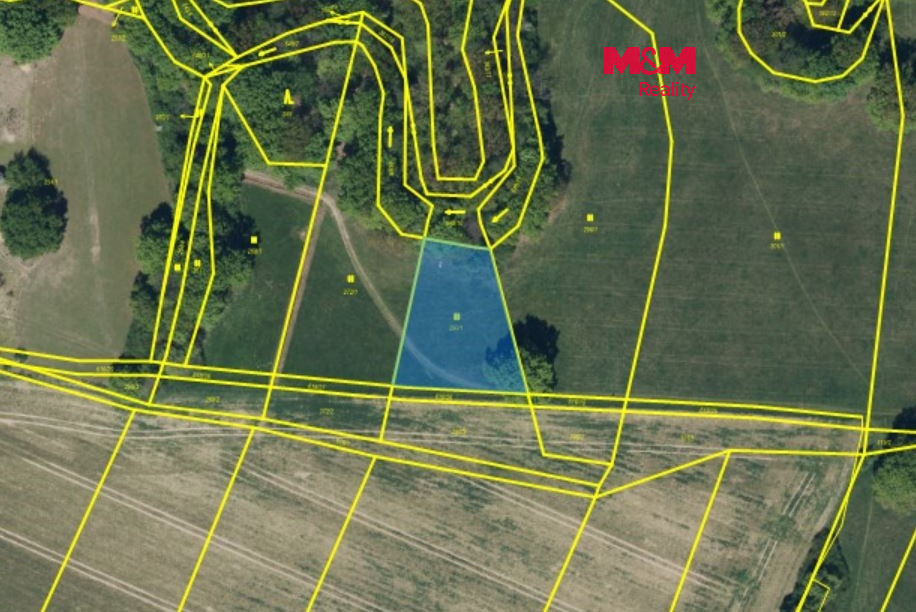 Prodej louky, 818,5 m², Pardubice - Nemošice