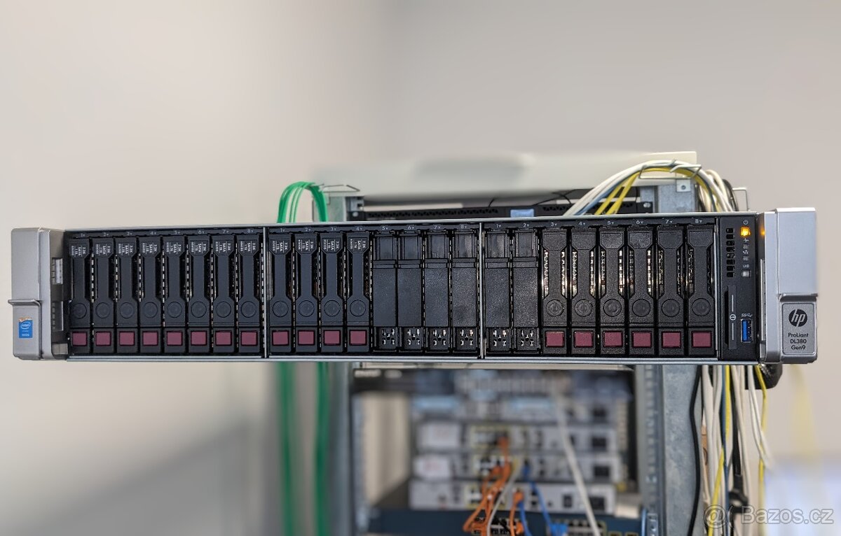 Server HPE DL380g9 16x2,6GHz, 144GB, SFF 15TB, SFP+, RPS,DPH