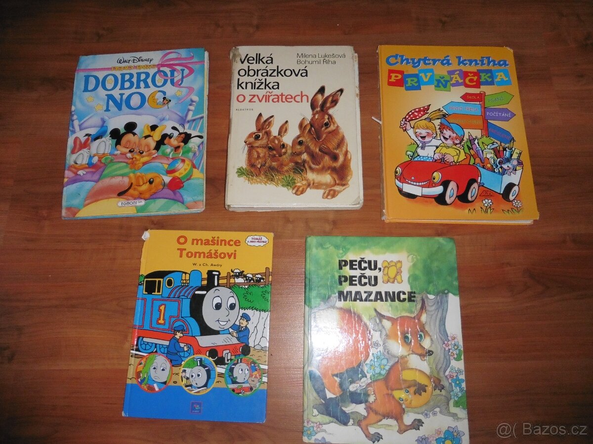 Různé knihy po dětech I.