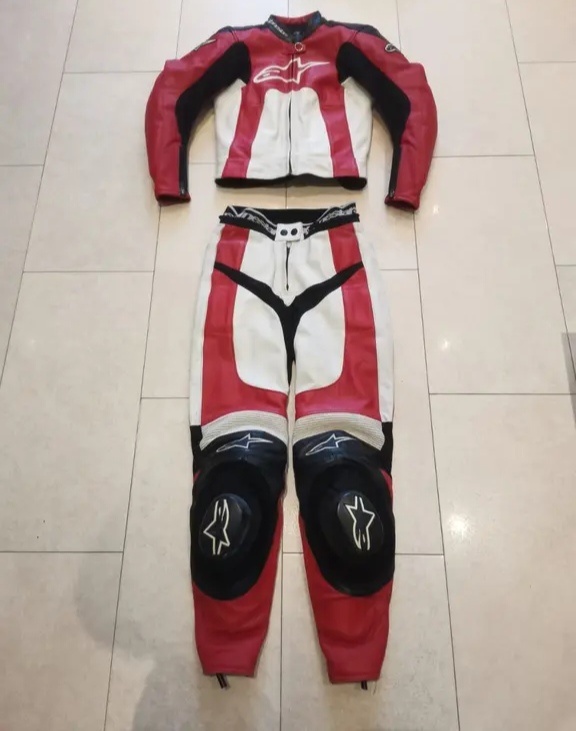 Alpinestars Octane-Dámská(Dětská) kožená moto kombinéza