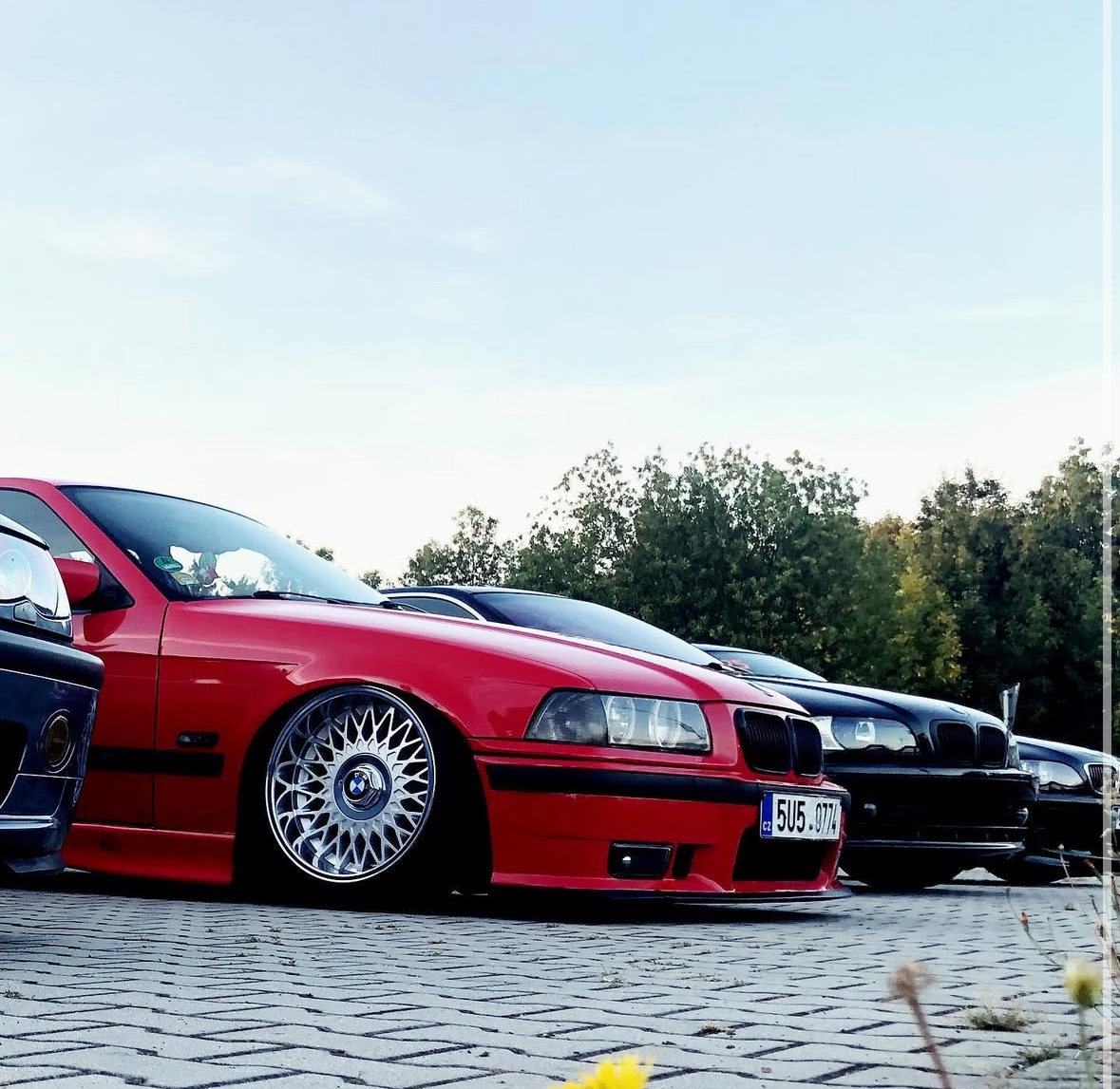 BMW e36 328i hellrot red