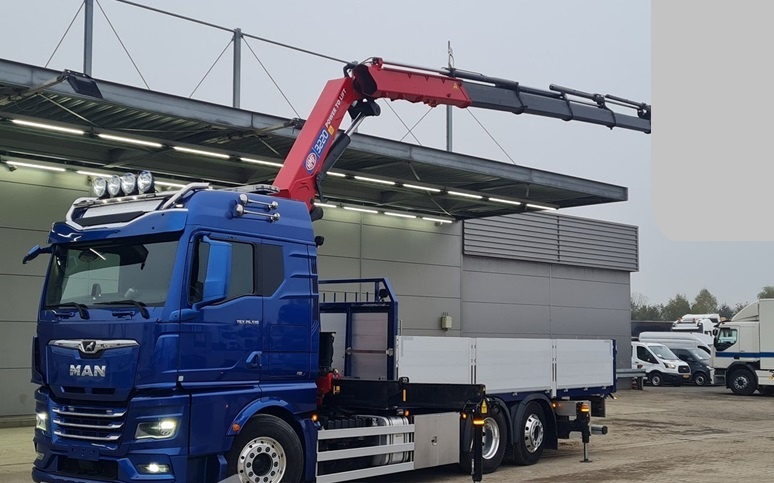 MAN TGX 26.510 - 6x2 – Valník + HR-HMF 3220K-RCS – EURO 6
