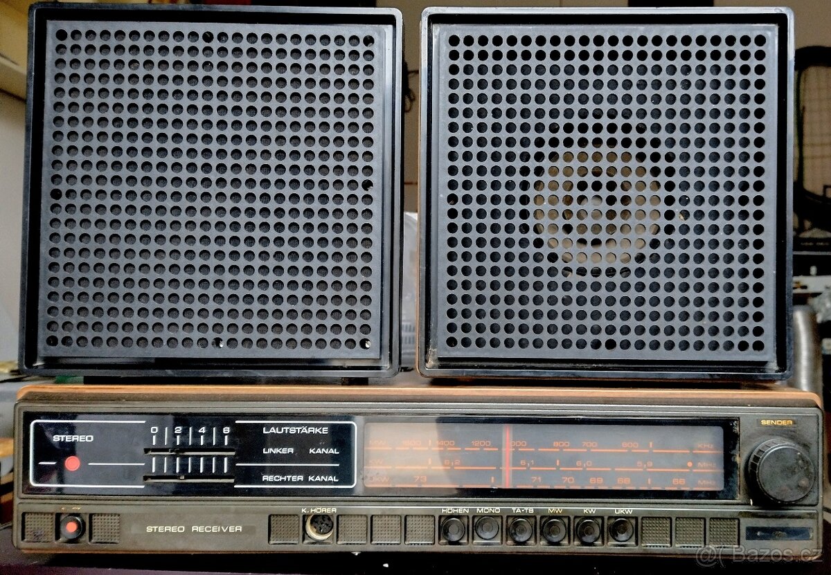 Radio - RFT Stereo 5080 HIII2232 OIRT + 2 reproduktory