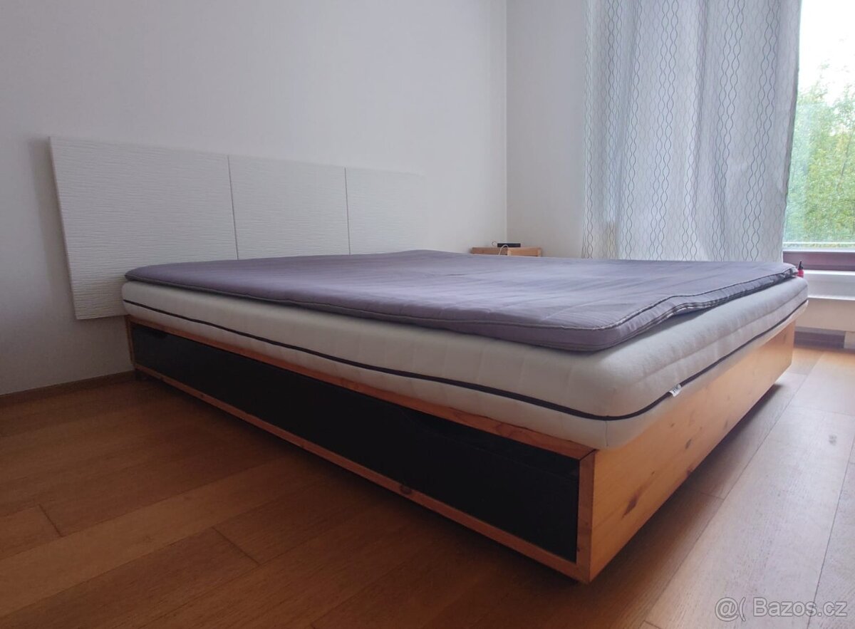 IKEA MANDAL postel + komoda + čelo + matrace
