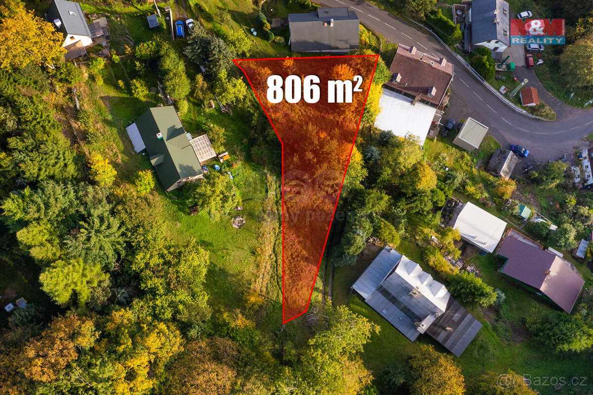 Prodej pozemku, 806 m², Krupka