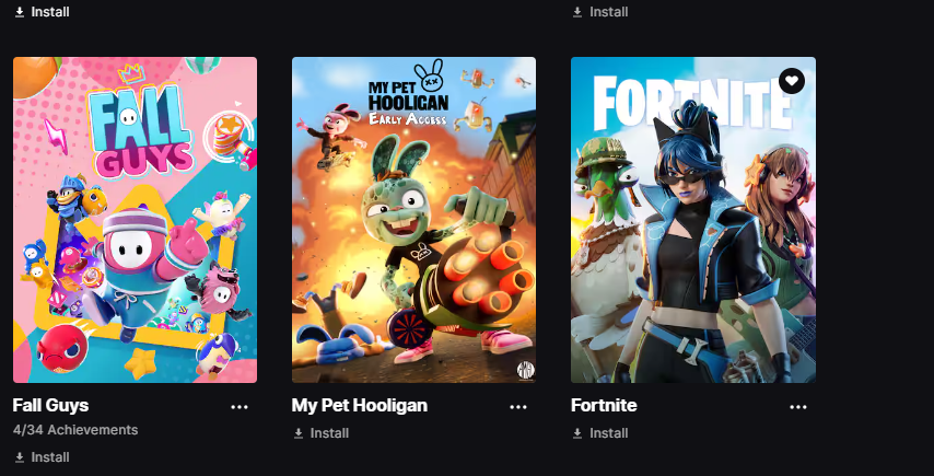 Epic Games Účet
