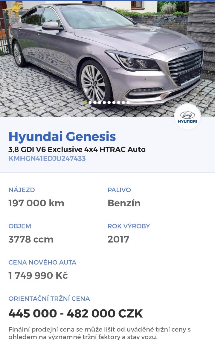 Hyundai GENESIS G80 facelift AWD Automat 8-st