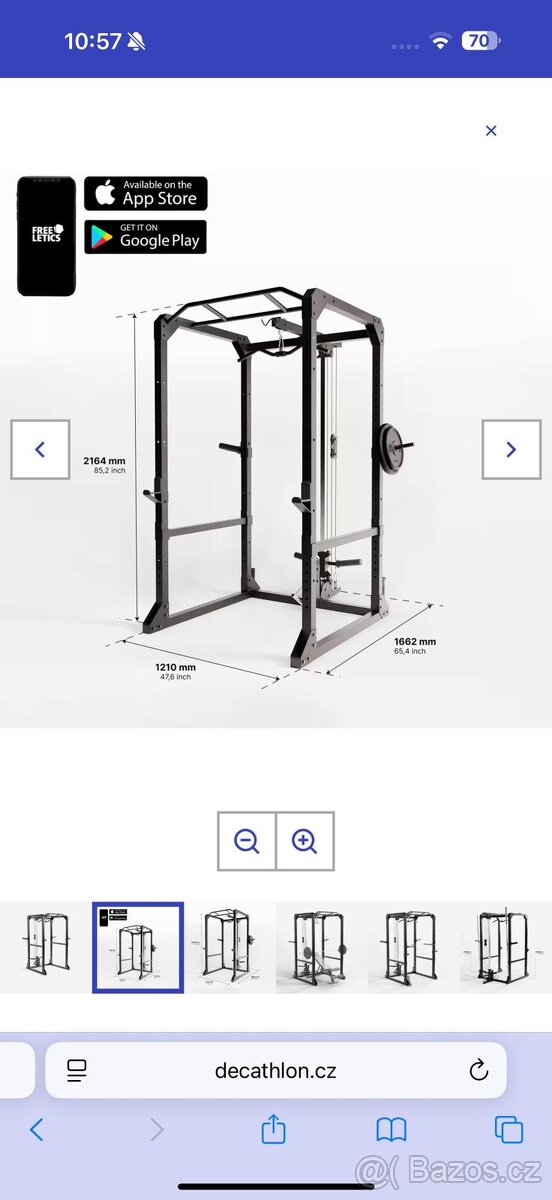 Posilovací klec Power Rack 900