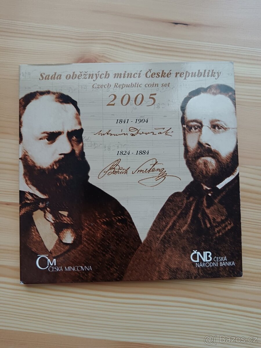 Sada oběžných mincí Česká Republika 2005 Hudba Vzácný roční