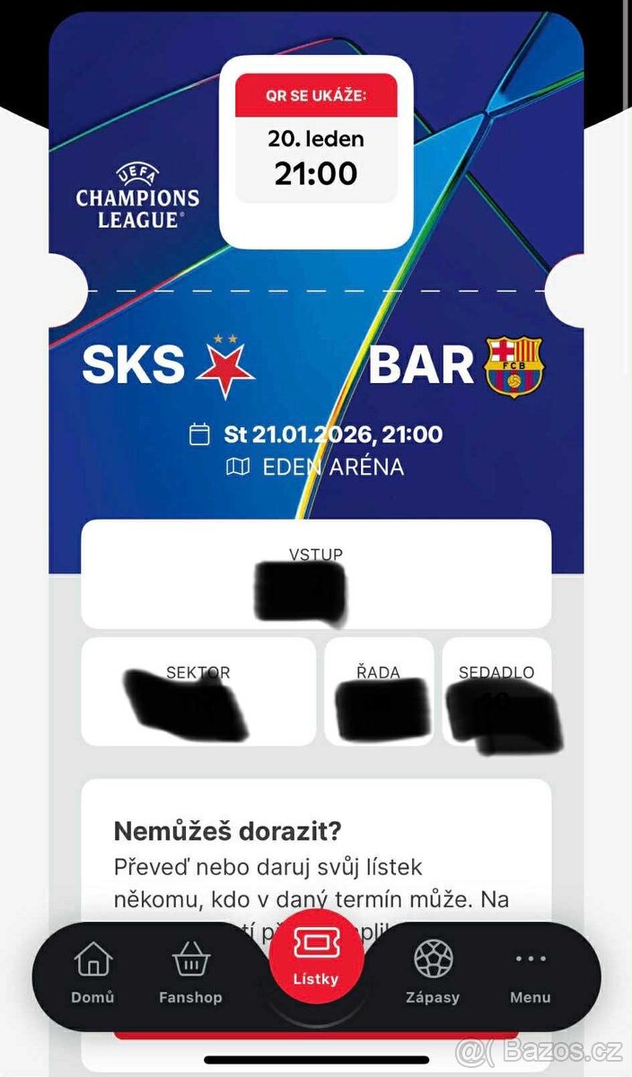 Slavia Praha-Liga mistrů