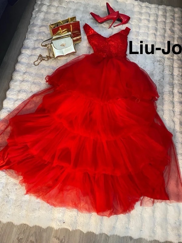 Liu Jo maturitní plesove saty cervene korzetove 38