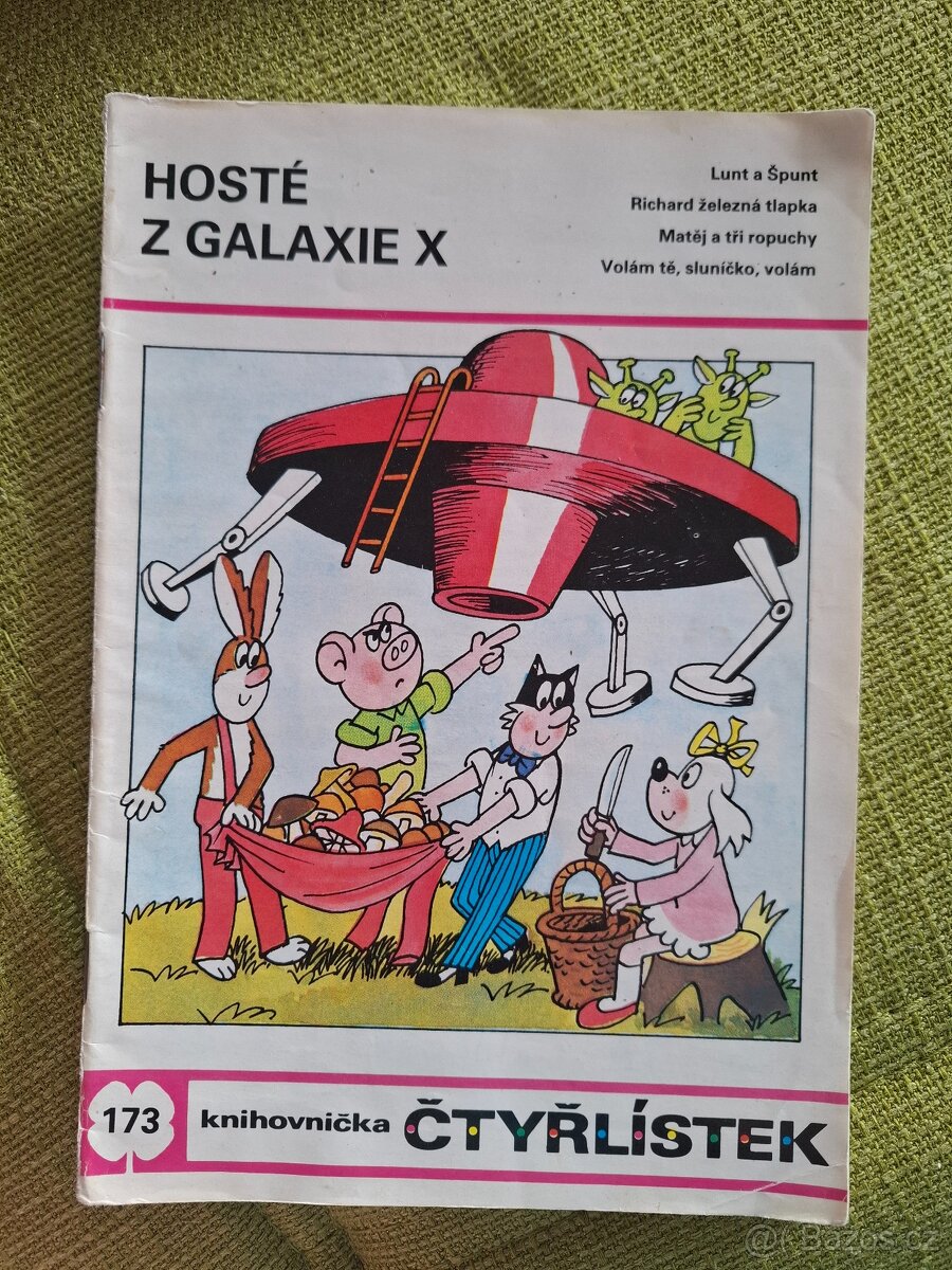 Staré čtyřlístky stav lehce opotřebované