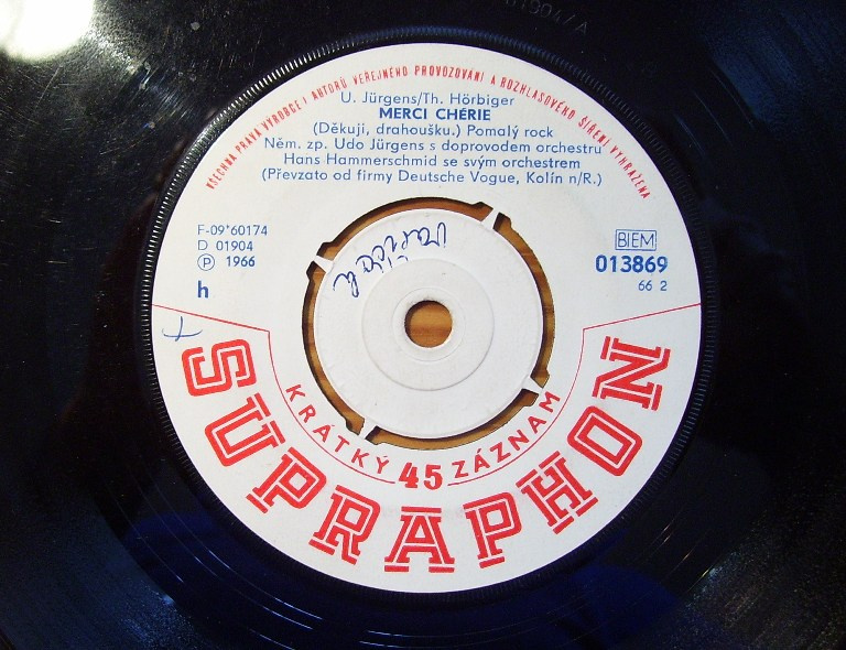 SP deska Udo Jürgens 1966-Merci Chérrie,Blondes Haar/91/